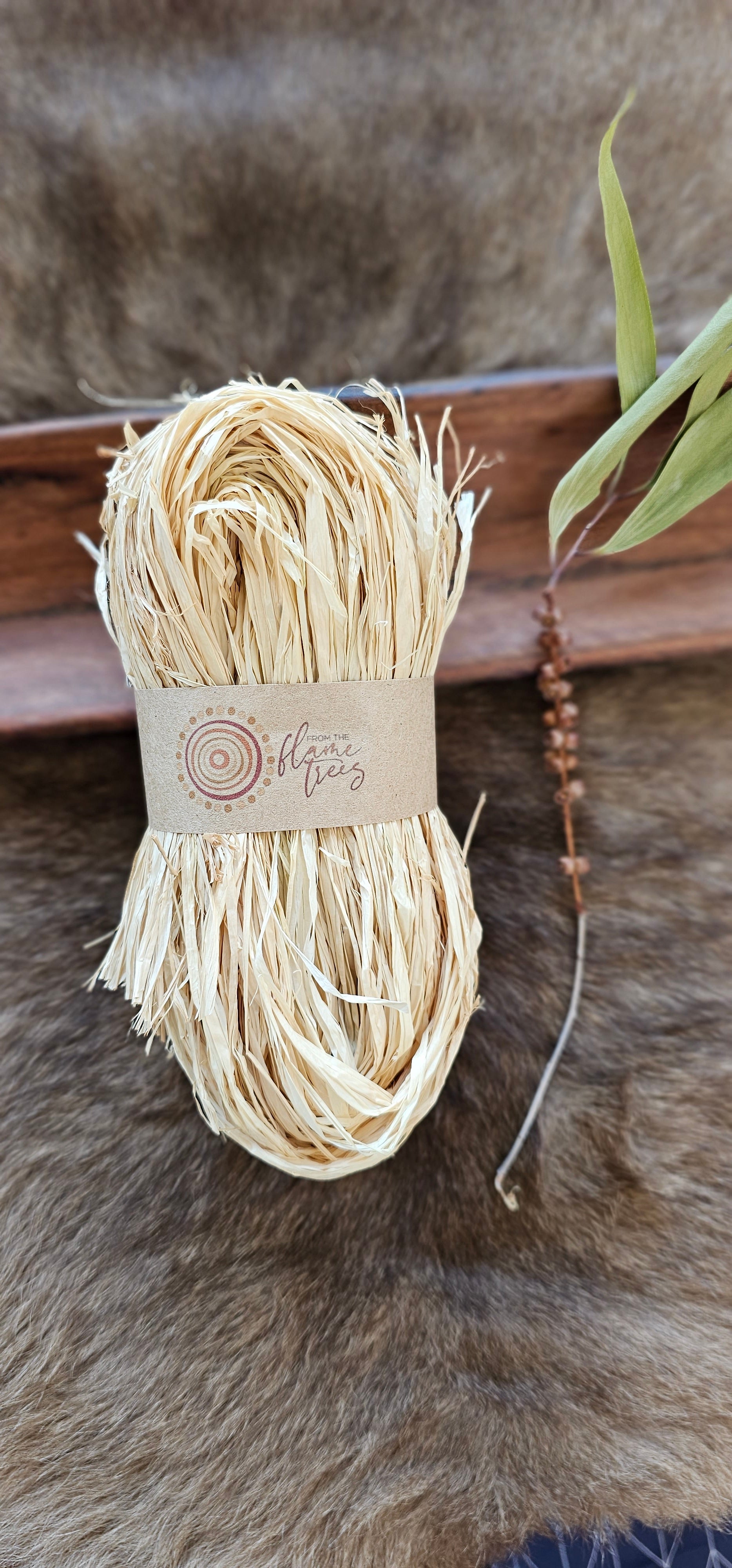 Raffia 100g Natural From The Flame Trees
