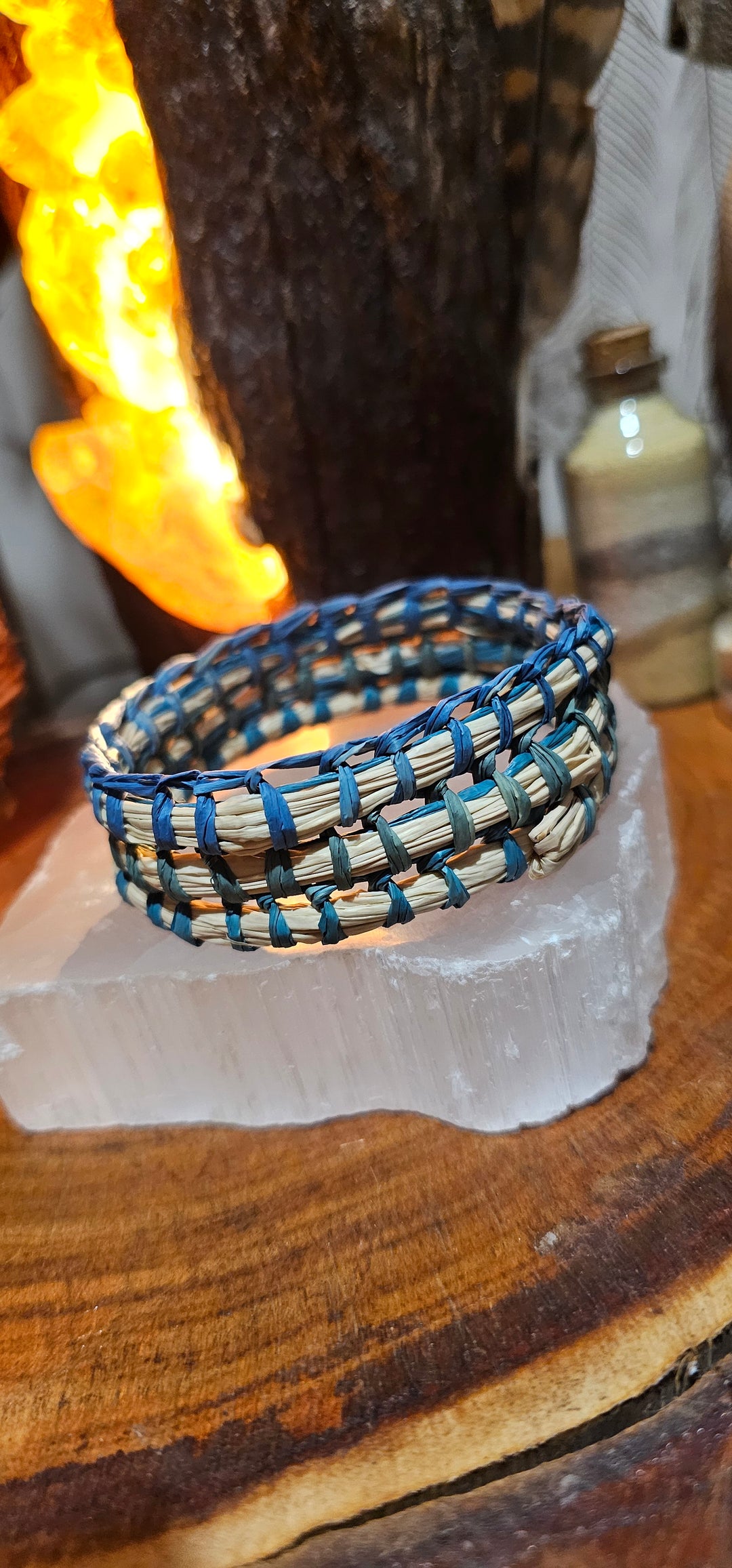 Celeste Wicker Bangle in Natural