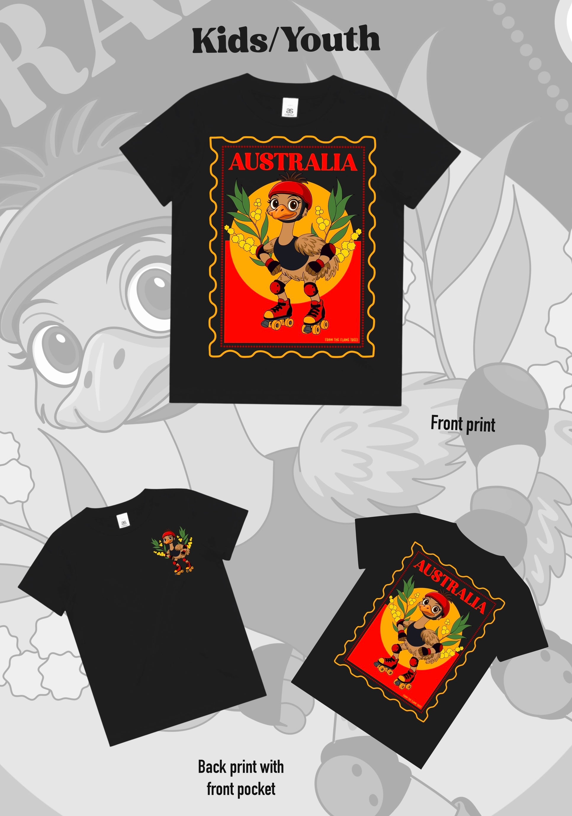 Australia Stamp Series Emu 🪶🌿 Tee