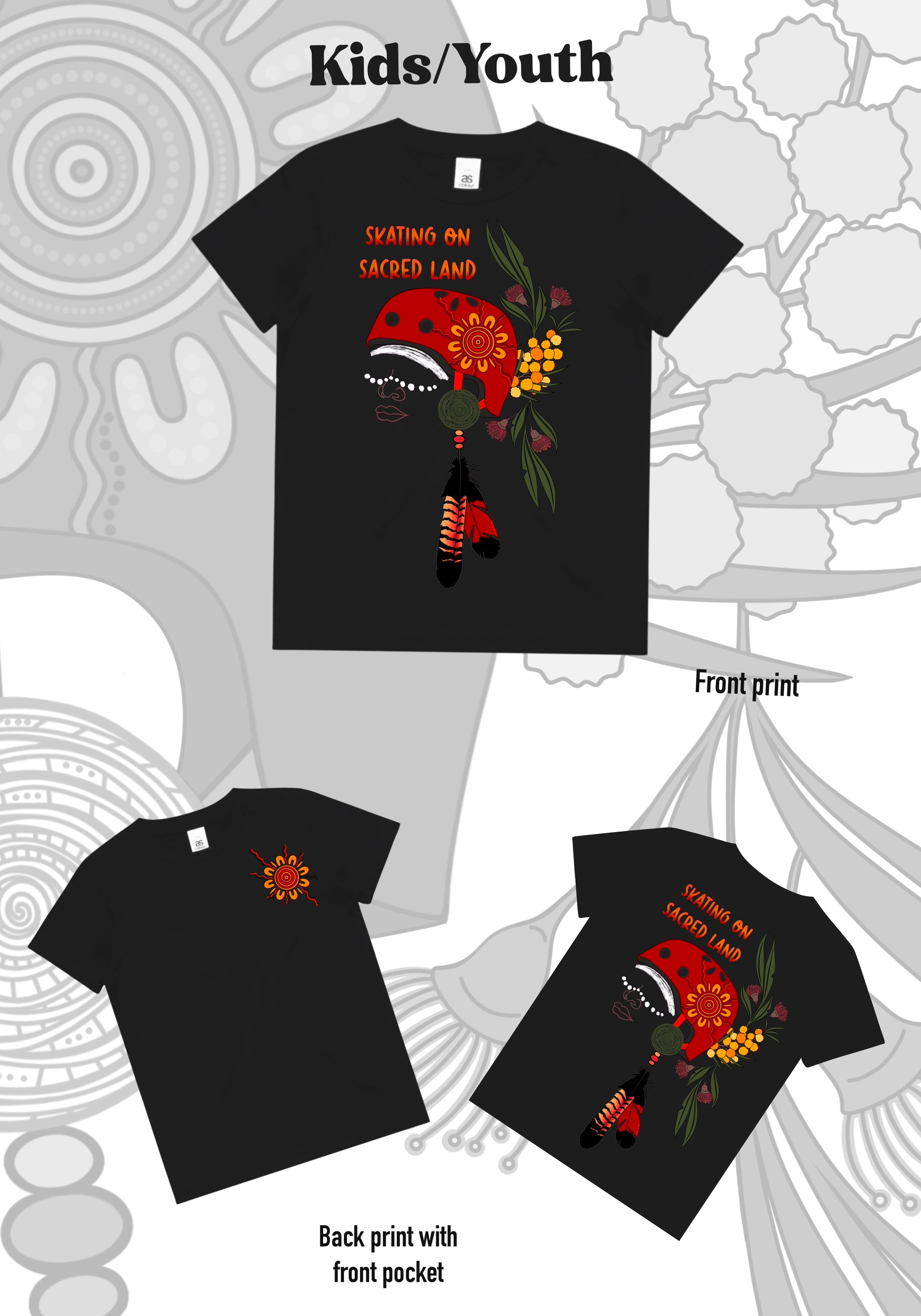 Skating On Sacred Land - Spirit & Survival Tee