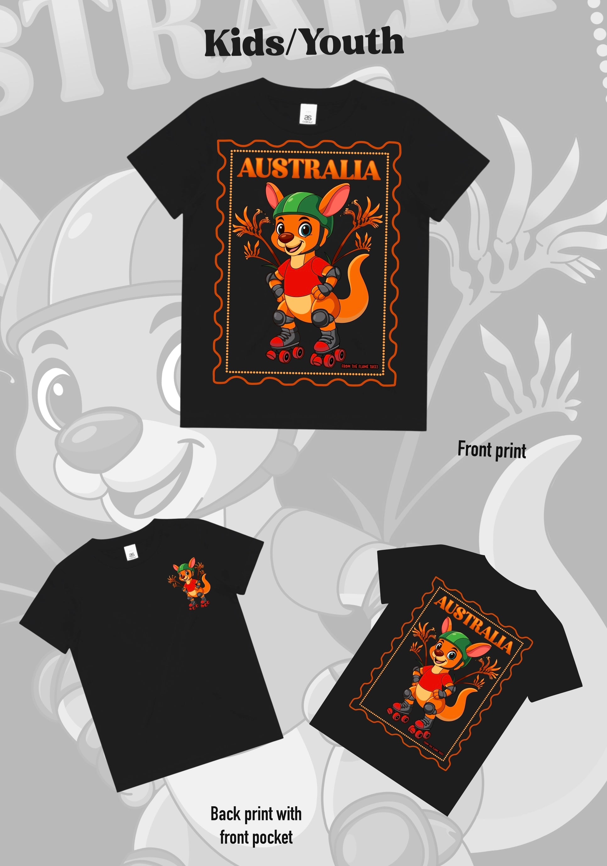 Australia Stamp Series Kangaroo 🦘🌿 Tee