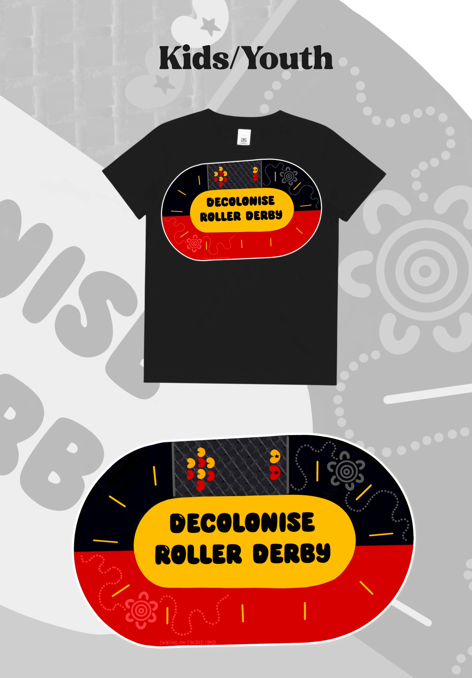 Decolonise Roller Derby Tee