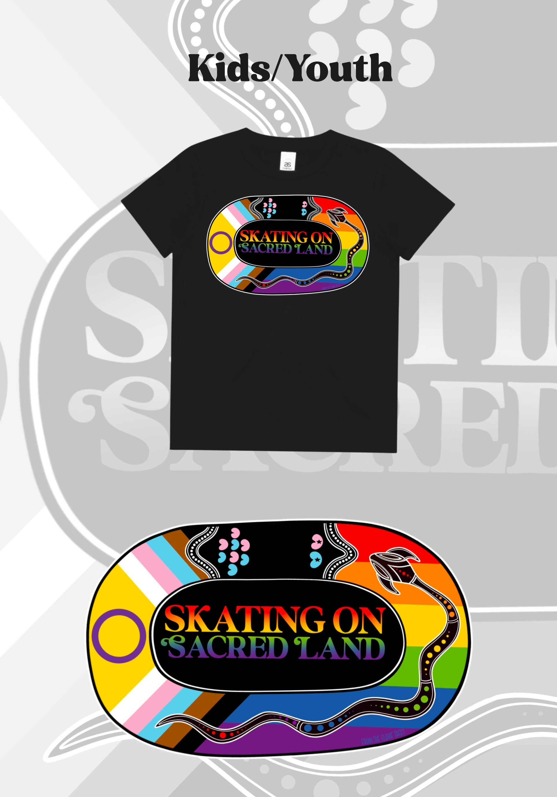 Skating On Sacred Land - Pride Tee