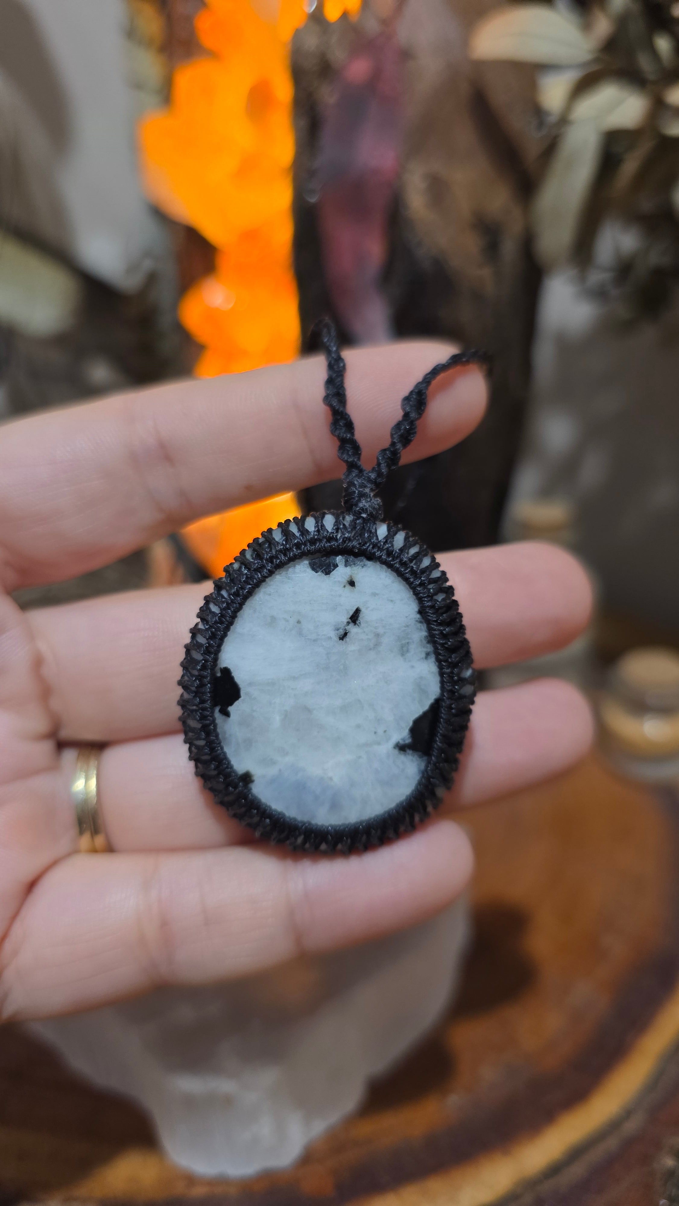 Rainbow Moonstone Necklace