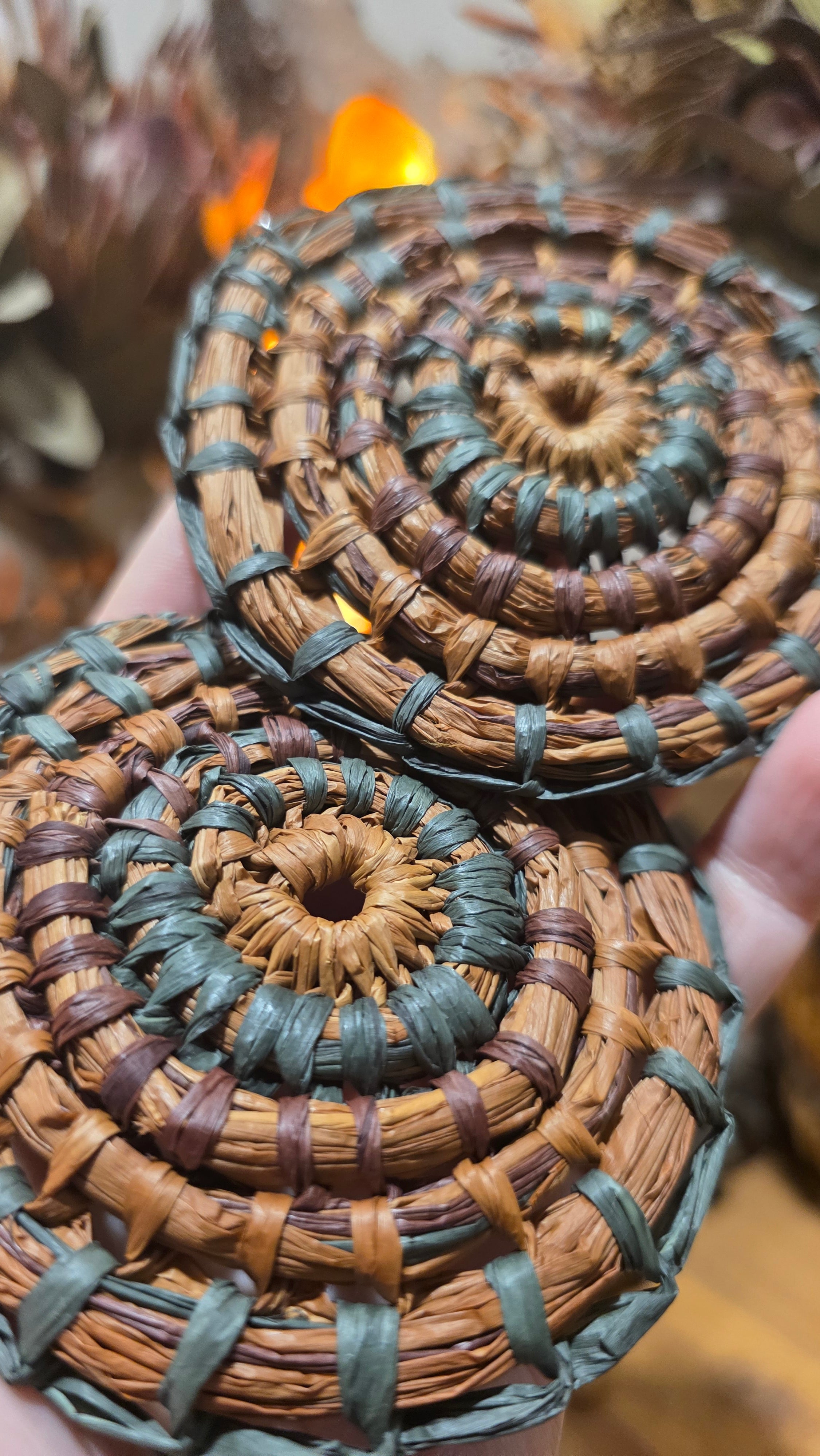 Woven Earrings XL - Woodland Whimsy