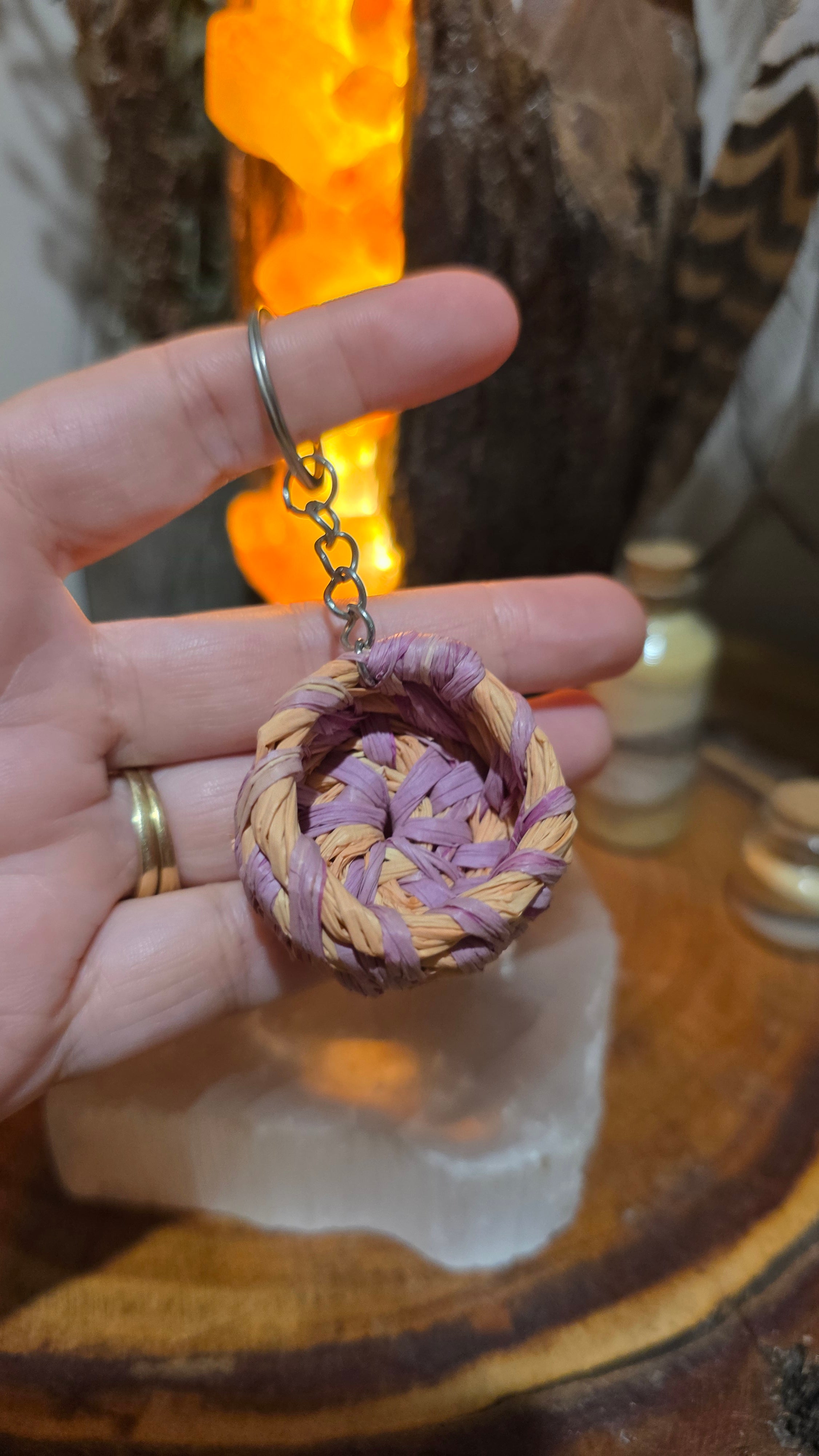 Basket Keyring - Sweet Pastel
