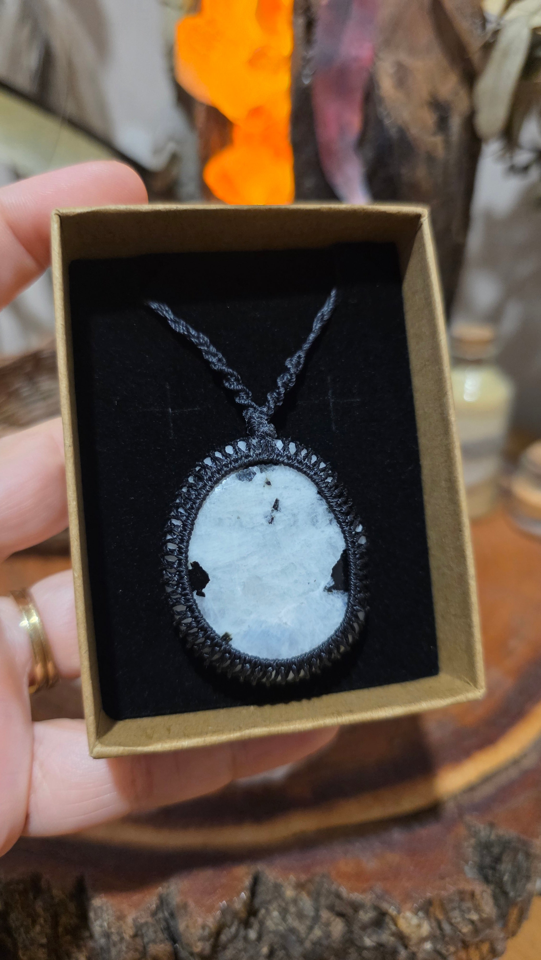 Rainbow Moonstone Necklace