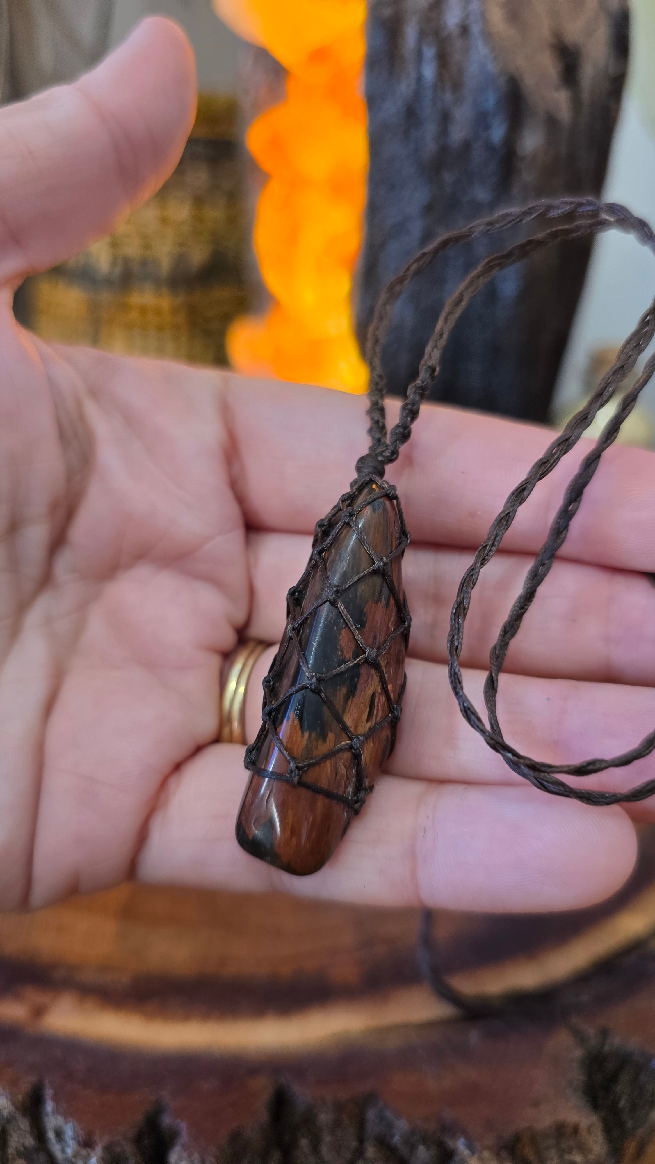 Australian Petrified Wood Necklace