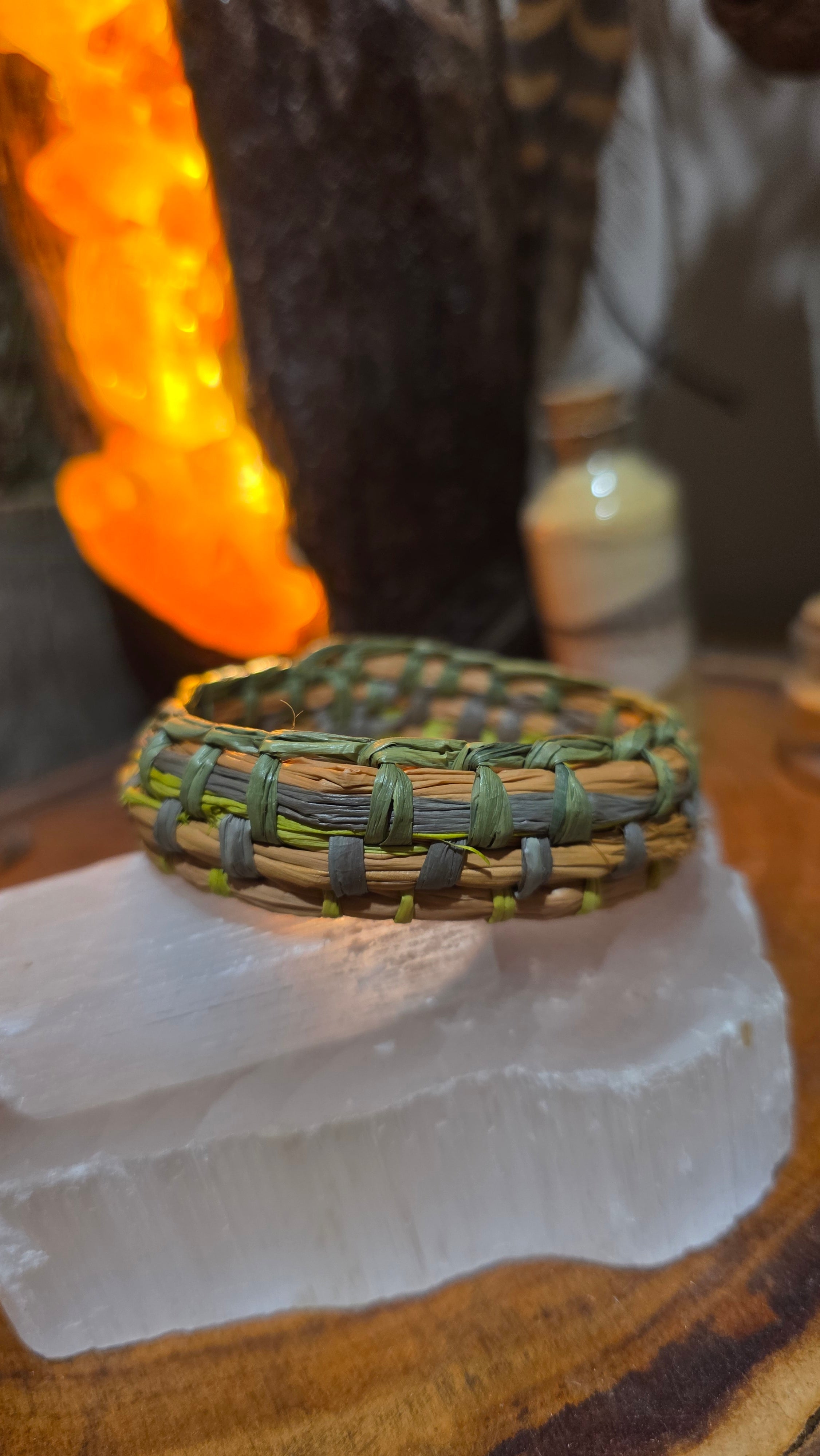 Woven Bangle - Clover