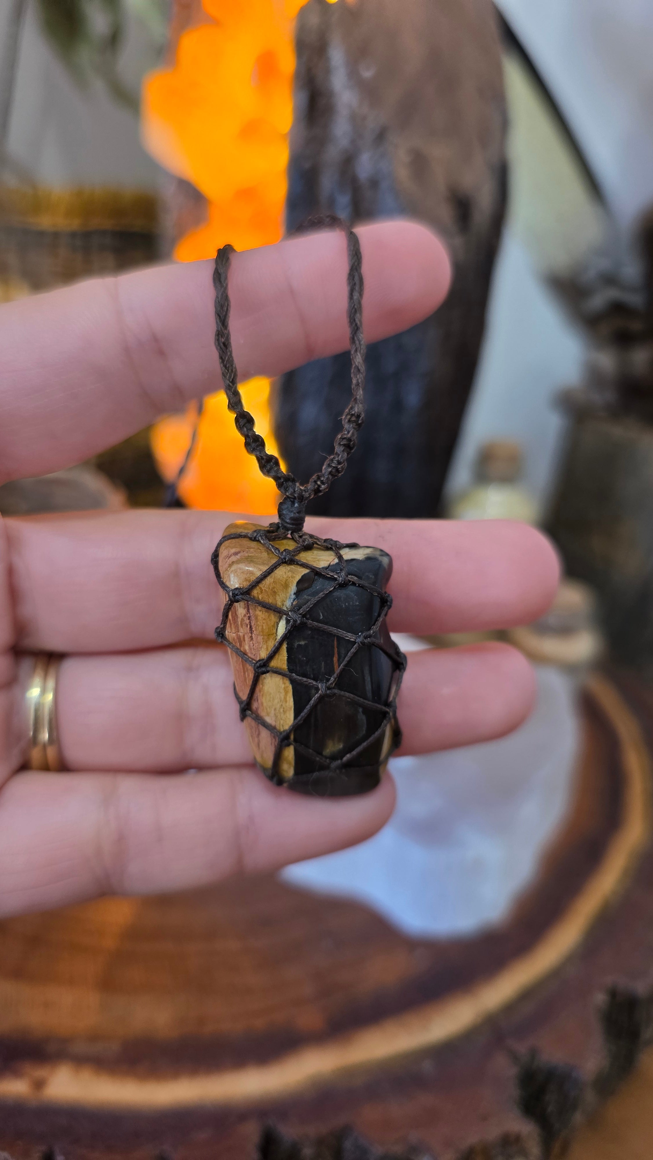 Australian Petrified Wood Necklace