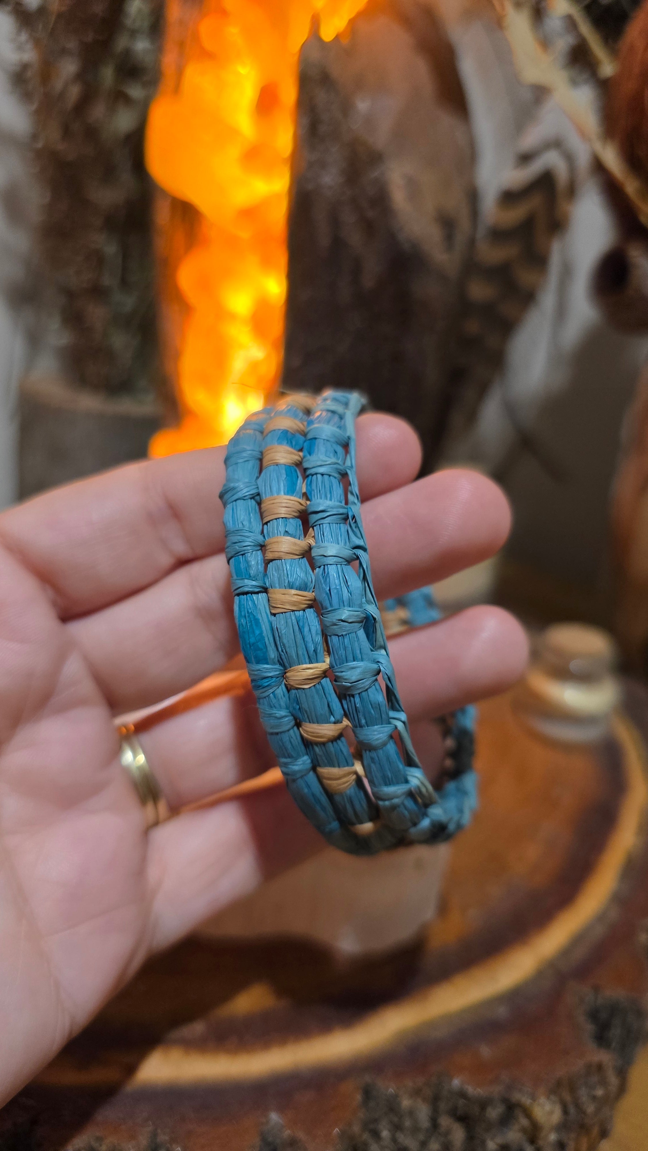 Woven Bangle - Sea Breeze